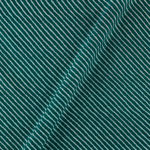 Soft Cotton Peacock Green Colour Leheriya Print Fabric Online 9450EB14