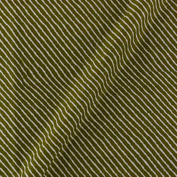Soft Cotton Mehendi Green Colour Leheriya Print Fabric Online 9450EB5