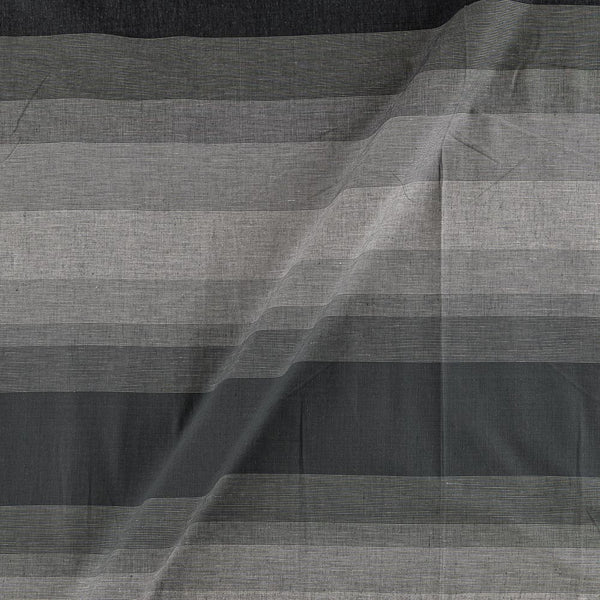 Buy Cotton Grey & Black Colour Shaded Striped 45 Inches Width Fabric Online 9514O