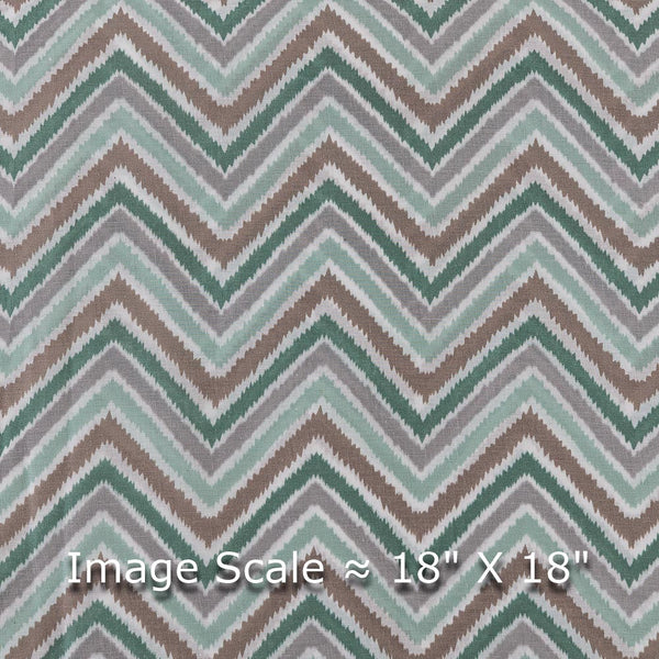 Cotton Multi Colour Chevron Print Fabric Online 9562AG4