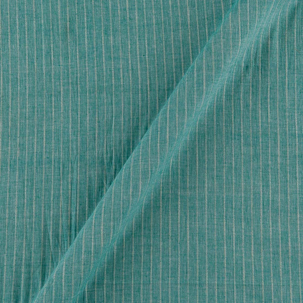 Buy Cotton Aqua X Beige Cross Tone Kantha Stripe Fabric Online 9572AV1