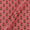 Slub Cotton Coral Colour Floral Butta Print Fabric Online 9589G