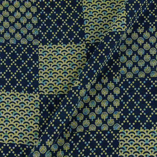Buy Cotton Indigo Colour Patchwork Pattern Fabric Online 9693BG
