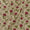 Floral Print on Beige Colour Slub Katri Fancy Cotton Silk Fabric Online 9694G1