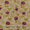 Floral Print on Beige Colour Slub Katri Fancy Cotton Silk Fabric Online 9694G5