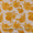 Flex Cotton Off White Colour Gold Foil Floral Butta Print Fabric Online 9732AG