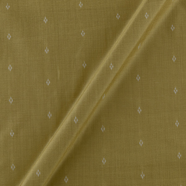 Buy Artificial Satin Dupion Silk Pastel Green Colour Jacquard Butti Fabric Online 9738L1