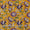 Cotton Turmeric Yellow Colour Floral Jaal Jaipuri Hand Block Print Fabric Online 9879AI