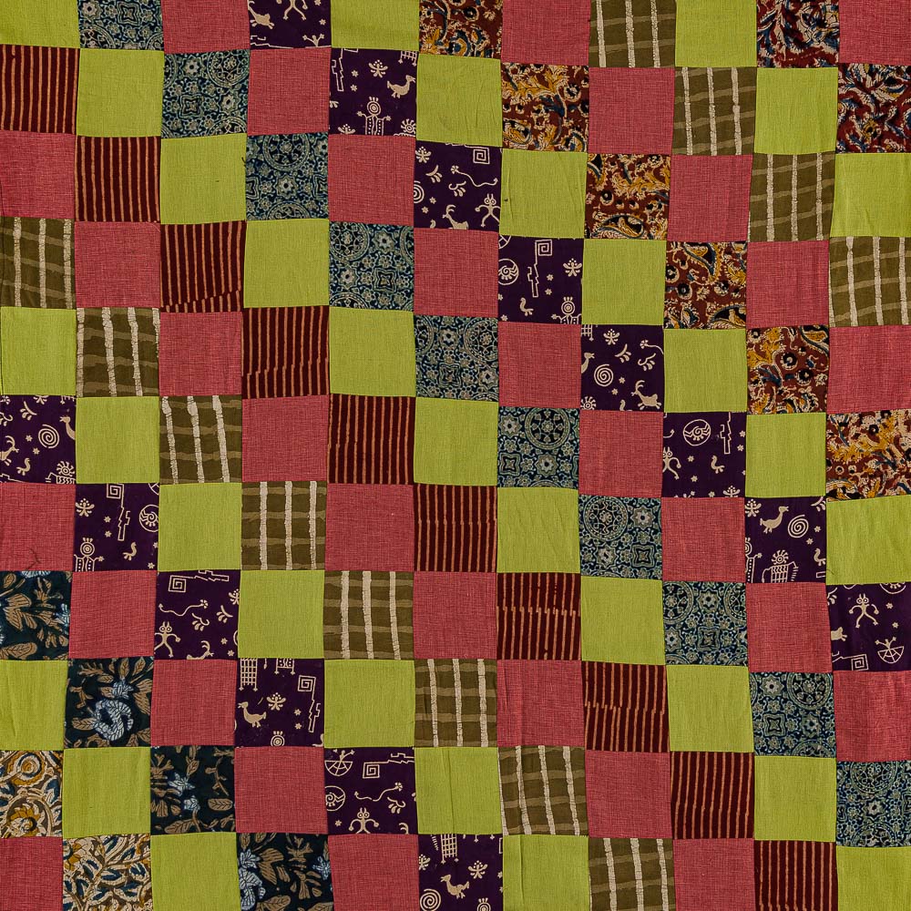 Upscaled Patchwork Multi Colour 38 Inches Width Cotton Fabric