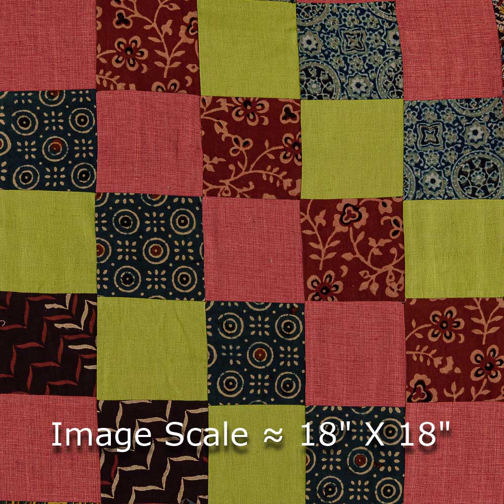 Upscaled Patchwork Multi Colour 38 Inches Width Cotton Fabric