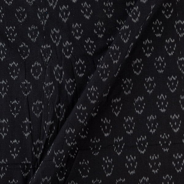 Cotton Black Colour Azo Free Ikat Fabric Online 9979BM4