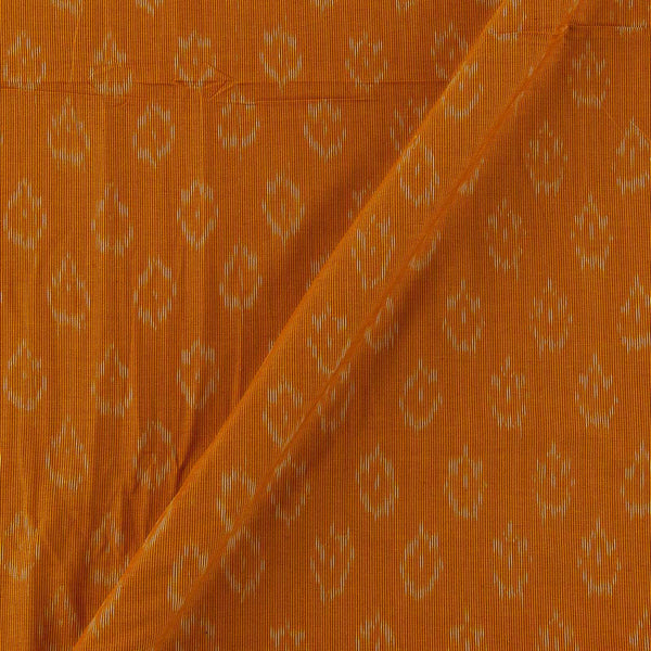 Cotton Saffron Orange Colour Azo Free Ikat Fabric Online 9979BM5