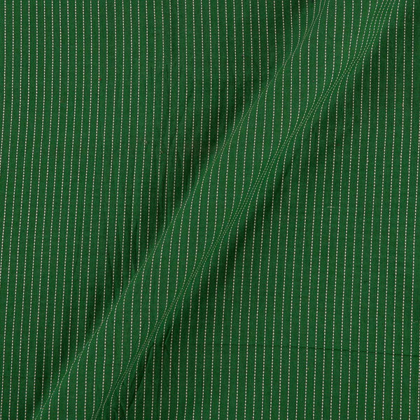 Buy Cotton Leaves Green Colour Kantha Stripe Washed Fabric Online 9984A17