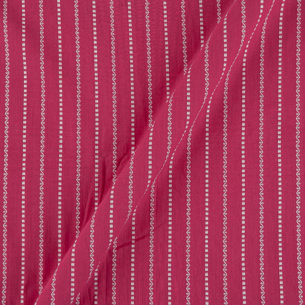 Buy Cotton All Over Jacquard Border Candy Pink Colour Fabric Online 9984EJ5
