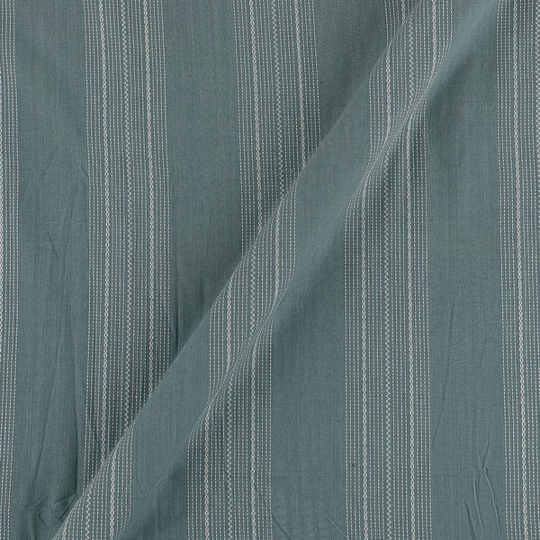 Buy Cotton Jacquard Stripes Dove Grey Colour Fabric Online 9984EL1