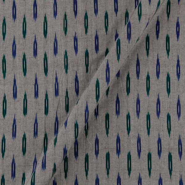 Cotton Ikat Grey X Black Cross Tone Washed Fabric Online D9150D23