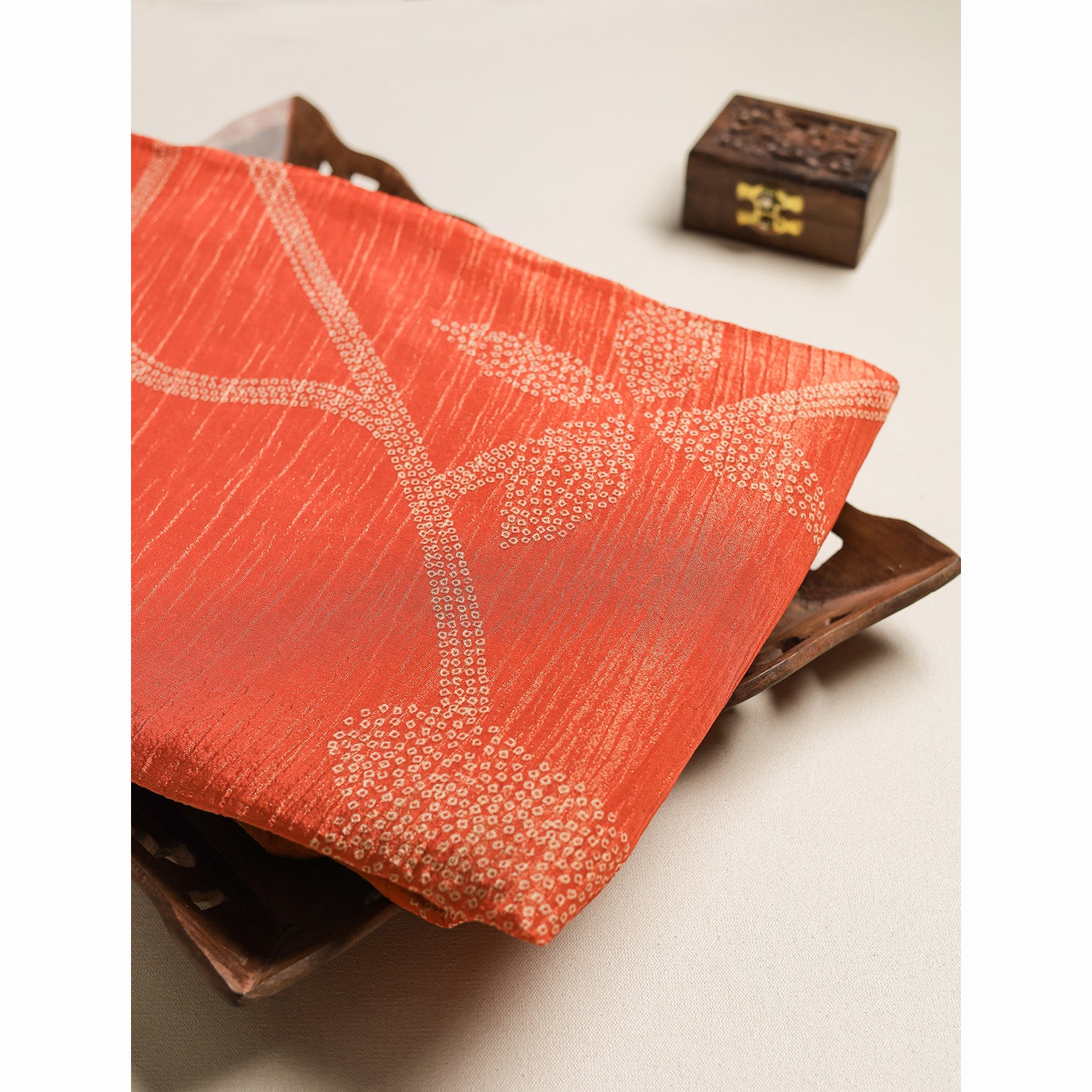 Printed Silk Tissue Fabric