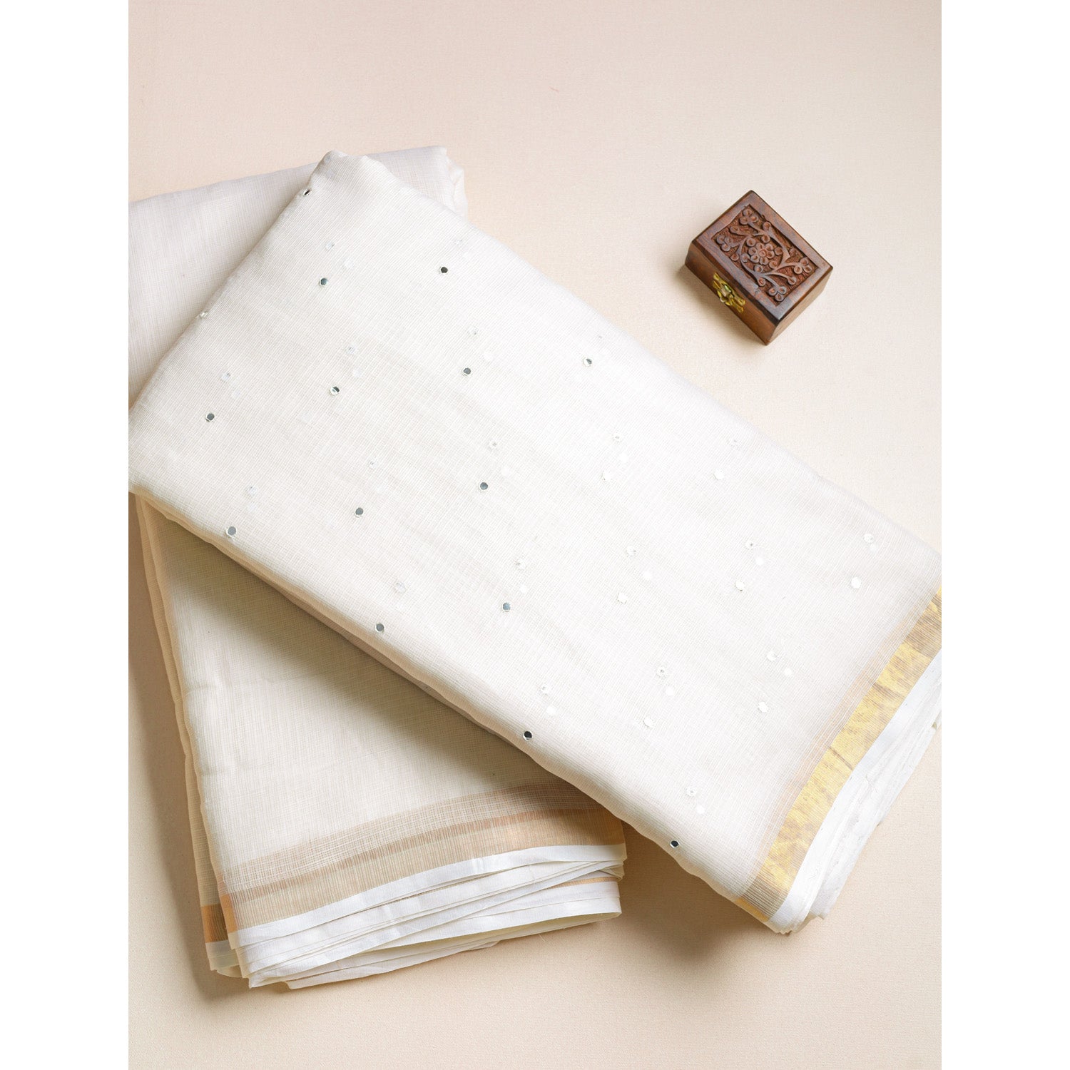 PURE COTTON KOTA MIRRORWORK & PLAIN FABRICS