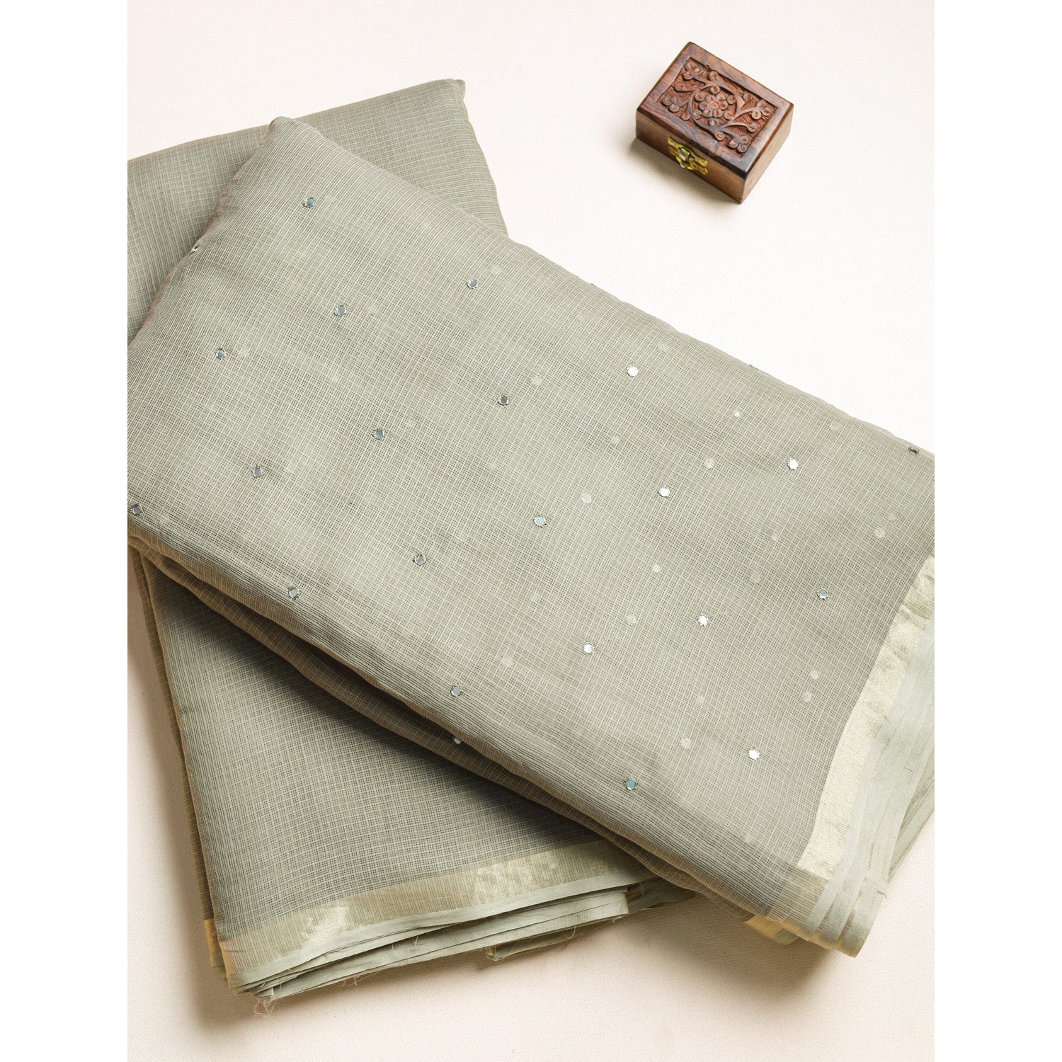 PURE COTTON KOTA MIRRORWORK & PLAIN FABRICS