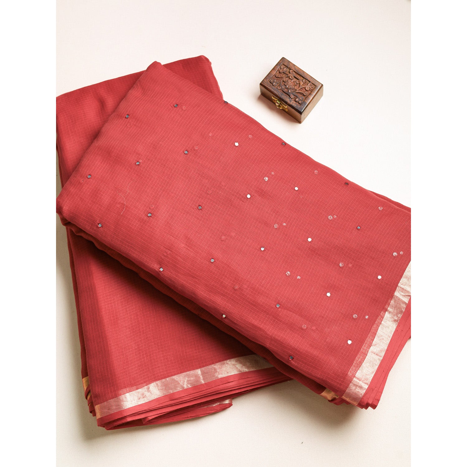 PURE COTTON KOTA MIRRORWORK & PLAIN FABRICS