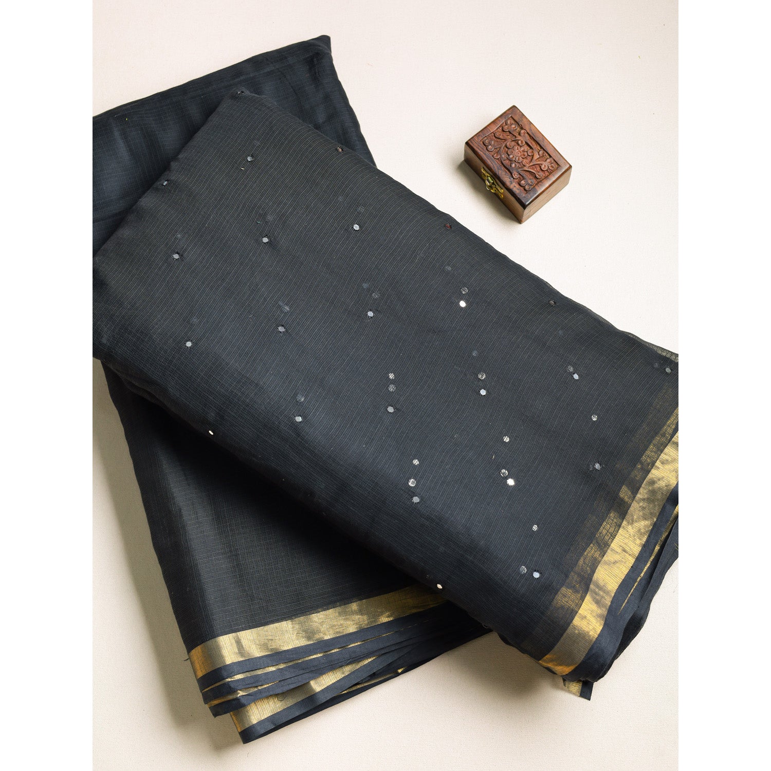 PURE COTTON KOTA MIRRORWORK & PLAIN FABRICS