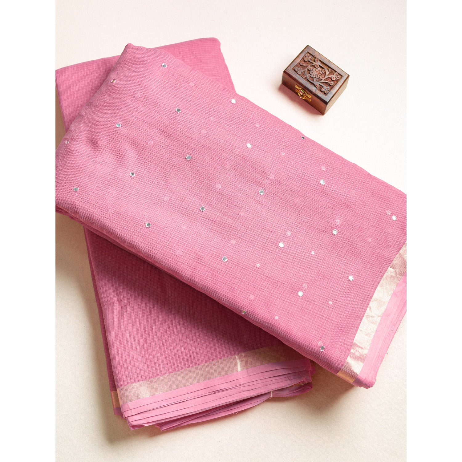 PURE COTTON KOTA MIRRORWORK & PLAIN FABRICS