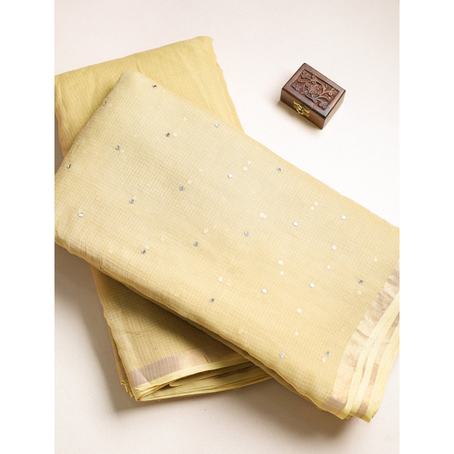 PURE COTTON KOTA MIRRORWORK & PLAIN FABRICS