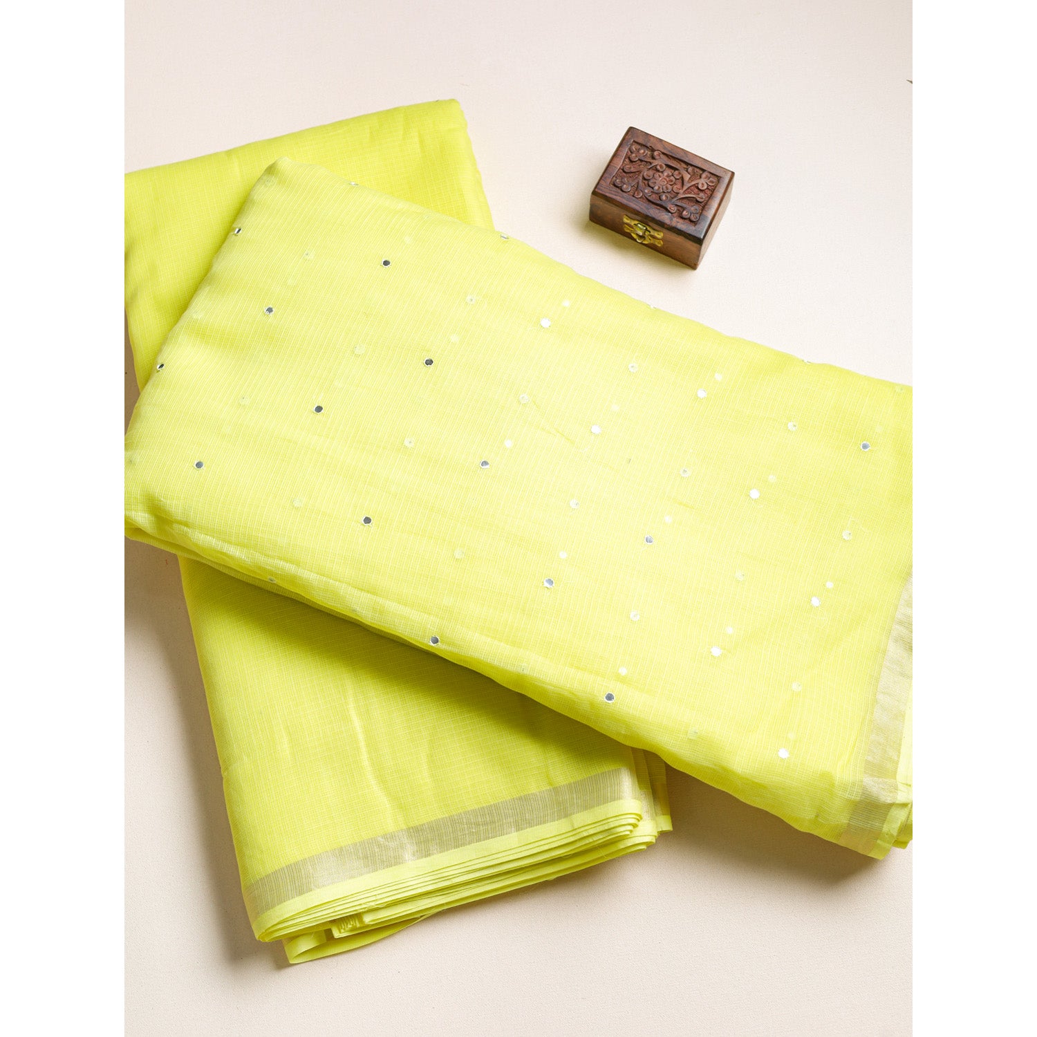 PURE COTTON KOTA MIRRORWORK & PLAIN FABRICS