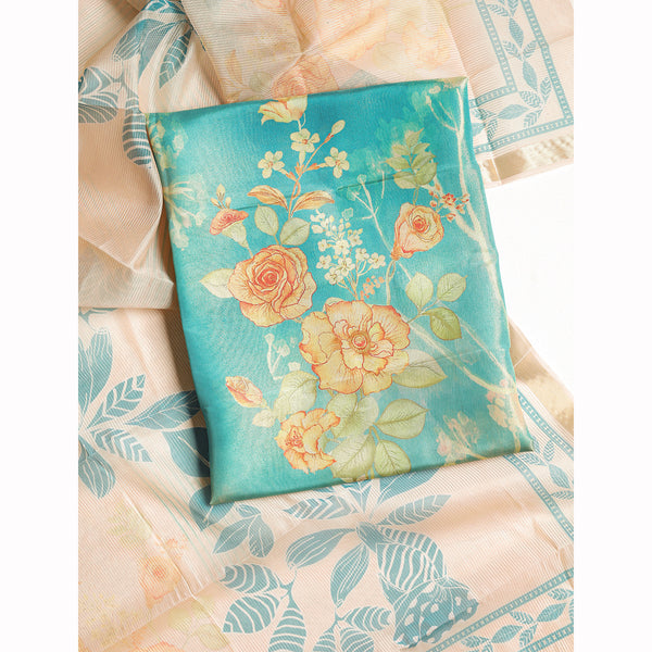 Organza Printed Suit Set