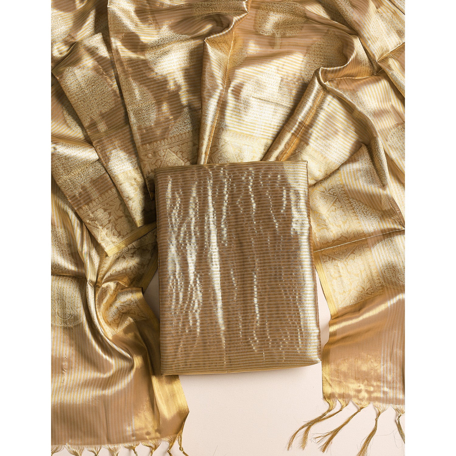 BANARAS TISSUE SILK 2 PIECE SUIT SET