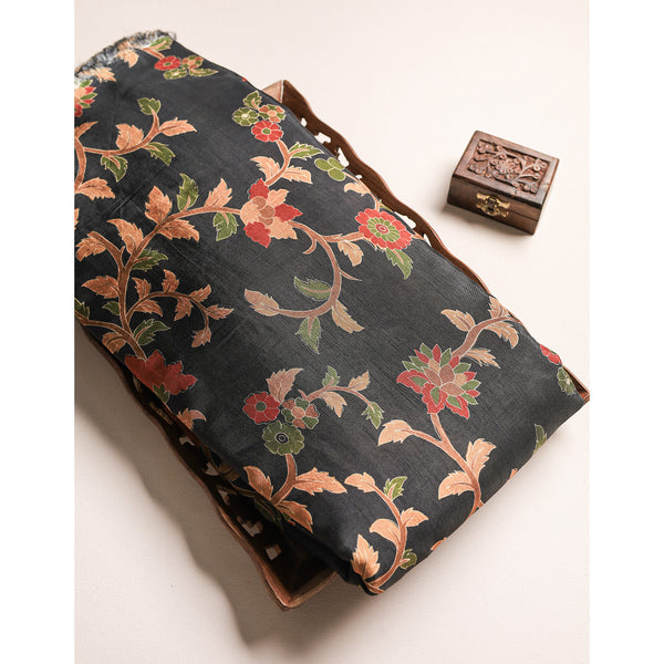 RAGAVI DOLA SILK KALAMKARI FABRIC