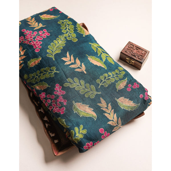 RAGAVI DOLA SILK KALAMKARI FABRIC