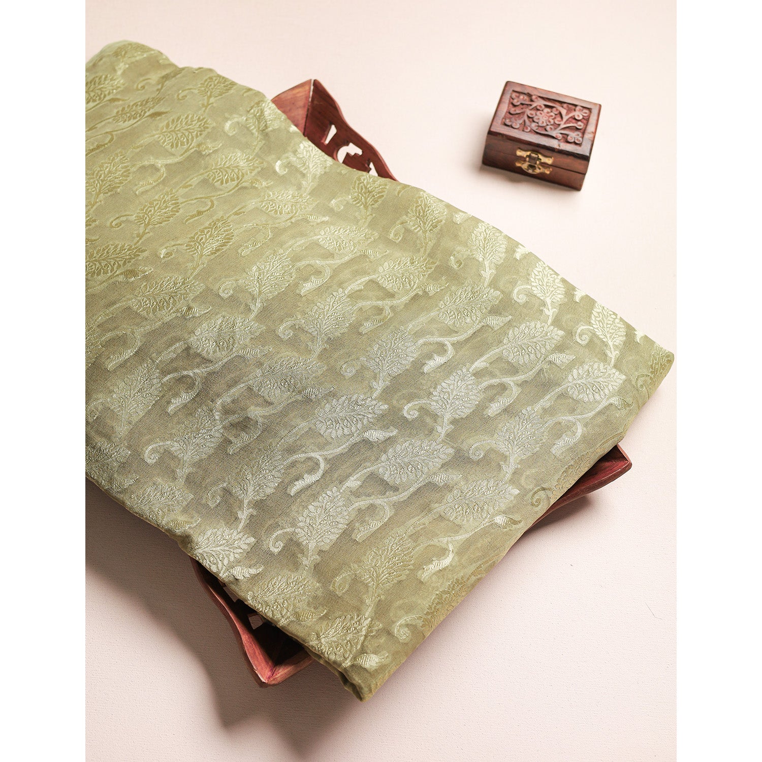 PURE BANARASI GEORGETTE FABRIC