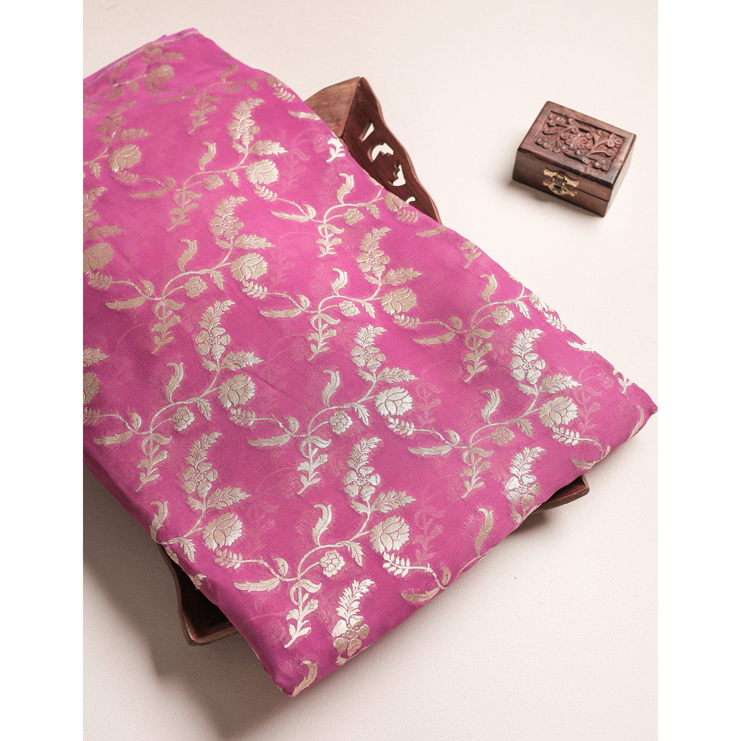 PURE BANARASI GEORGETTE FABRIC