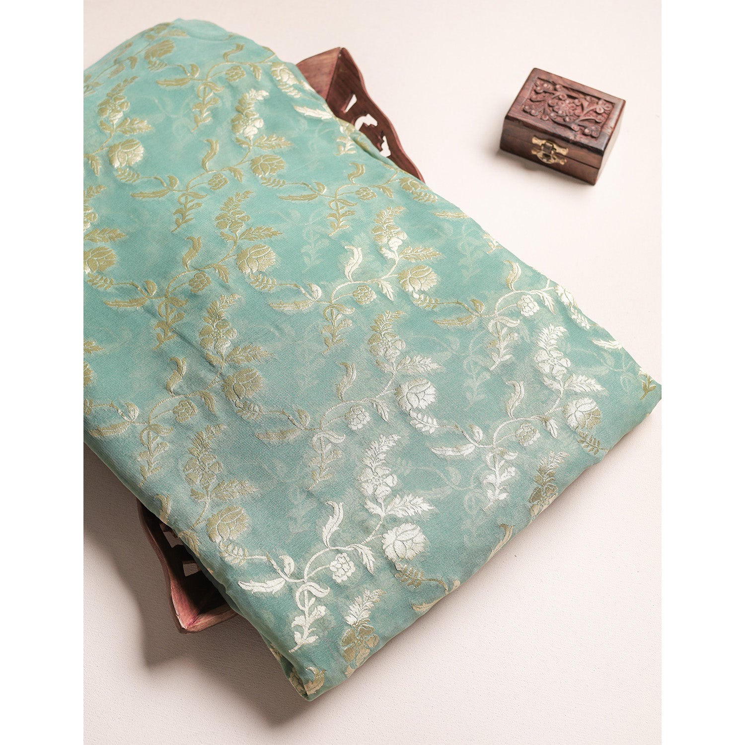 PURE BANARASI GEORGETTE FABRIC