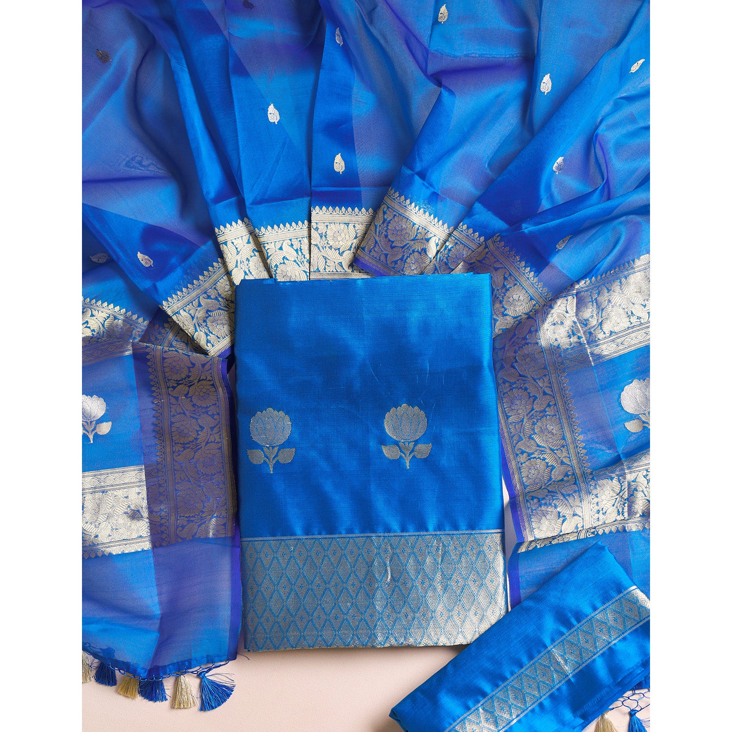 PURE BANARASI SILK SUIT SET