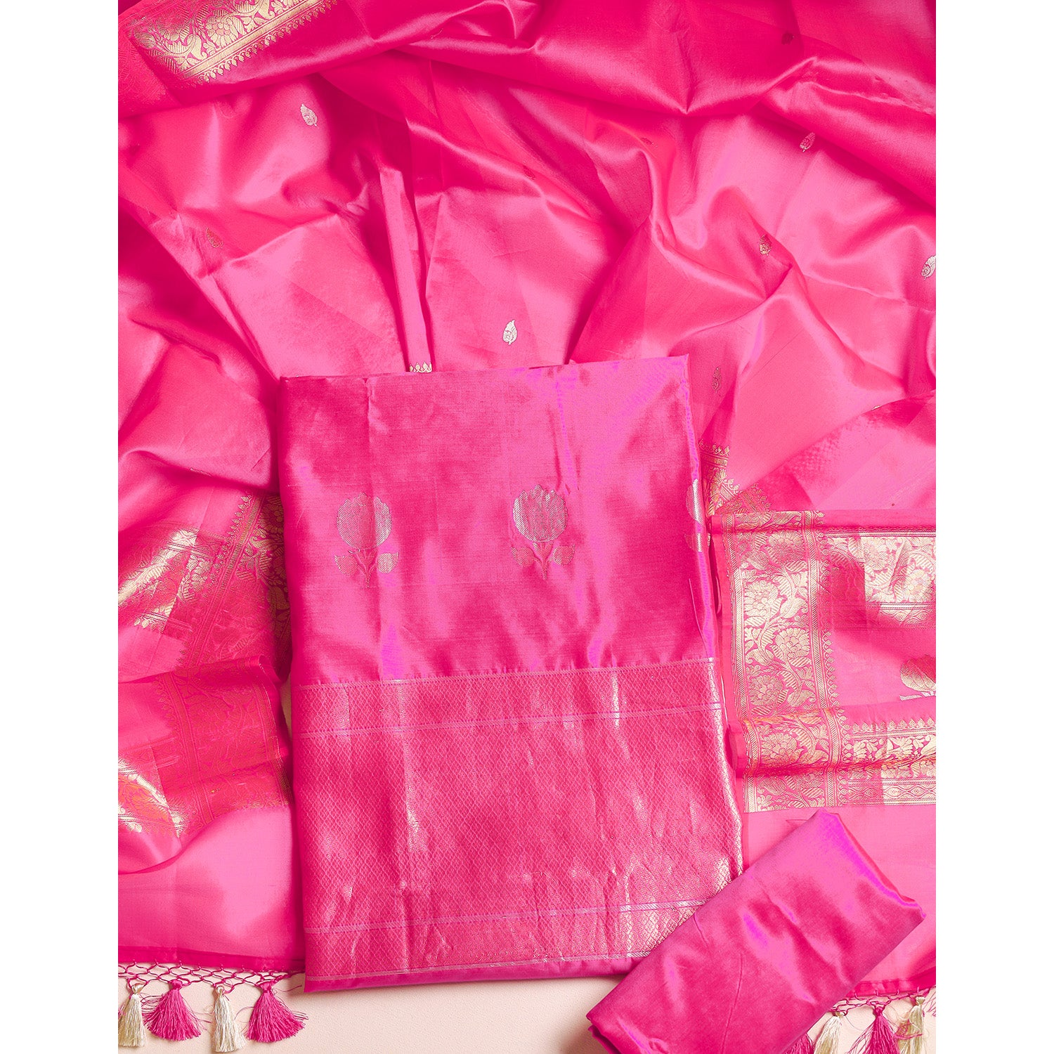 PURE BANARASI SILK SUIT SET