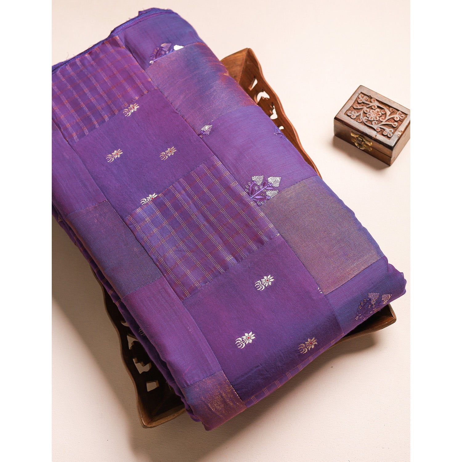 PURE BANARASI SILK PATCHWORK FABRIC