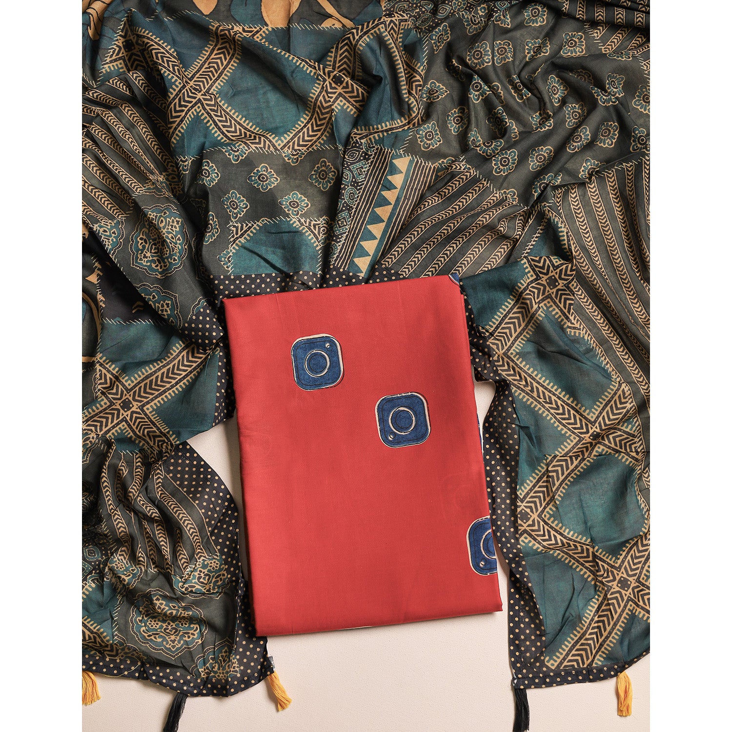 COTTON 2 PIECE SUIT SET