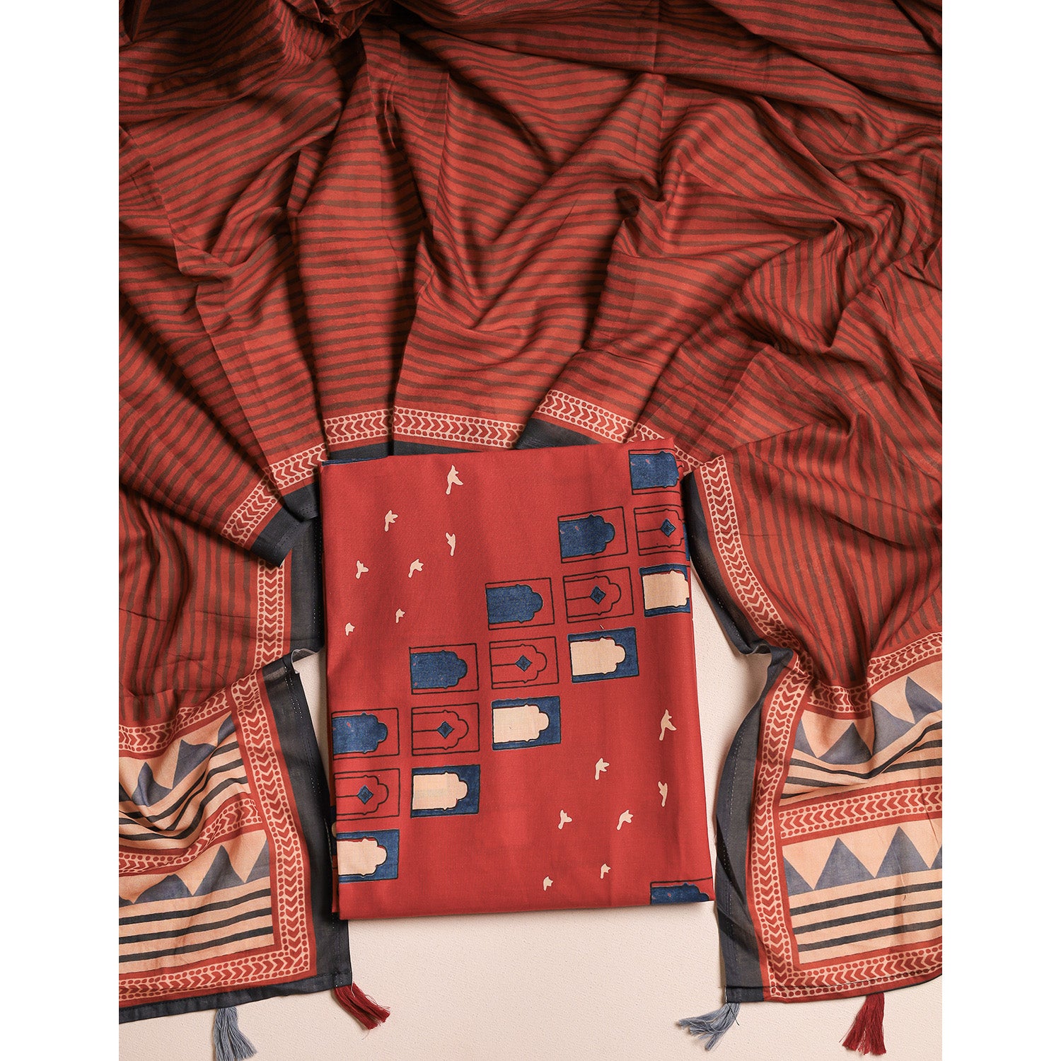 COTTON 2 PIECE SUIT SET