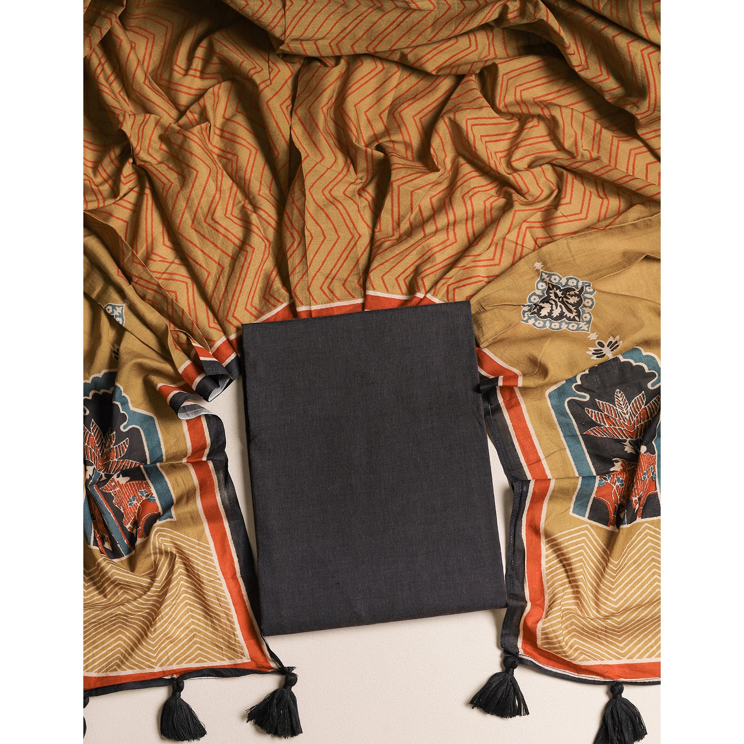 COTTON 2 PIECE SUIT SET