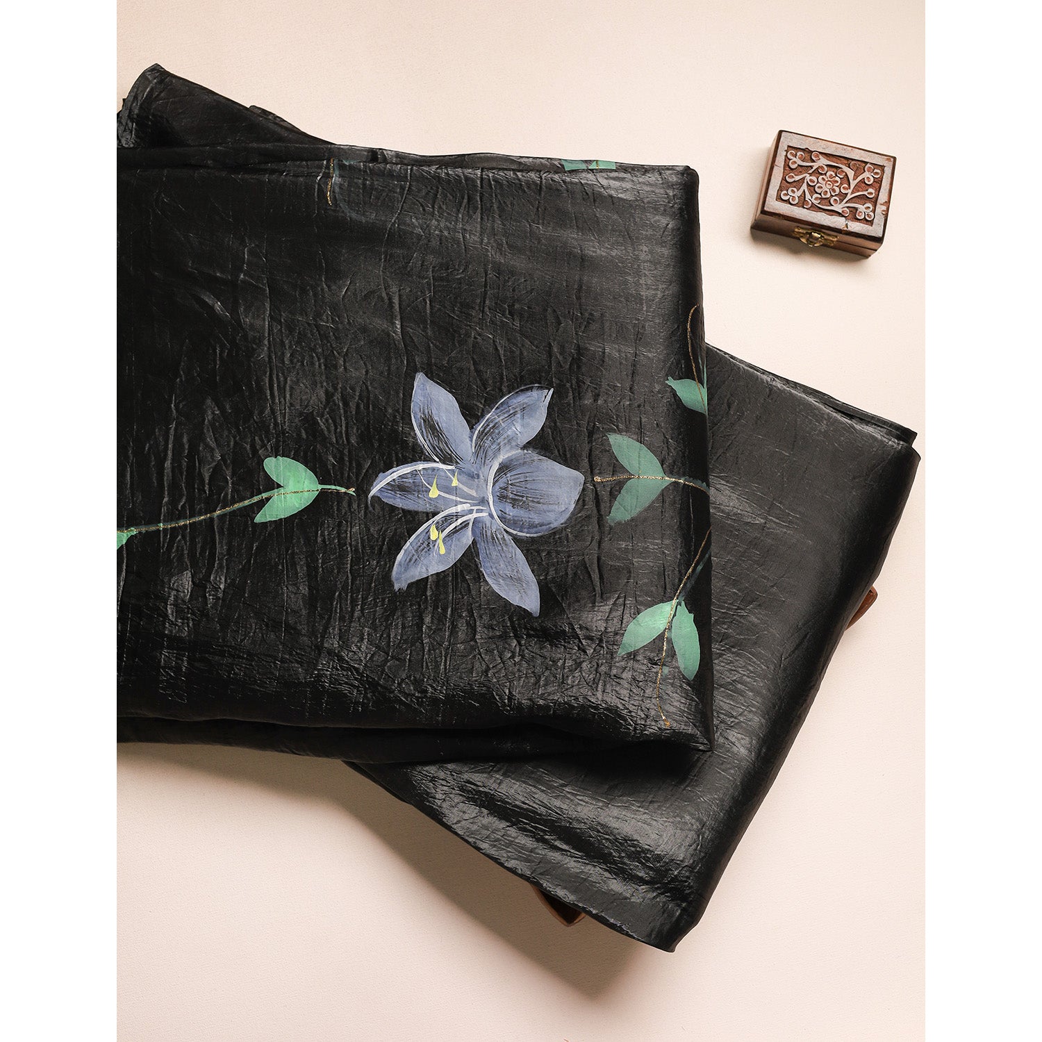 SILK BRUSH PAINTED FABRIC