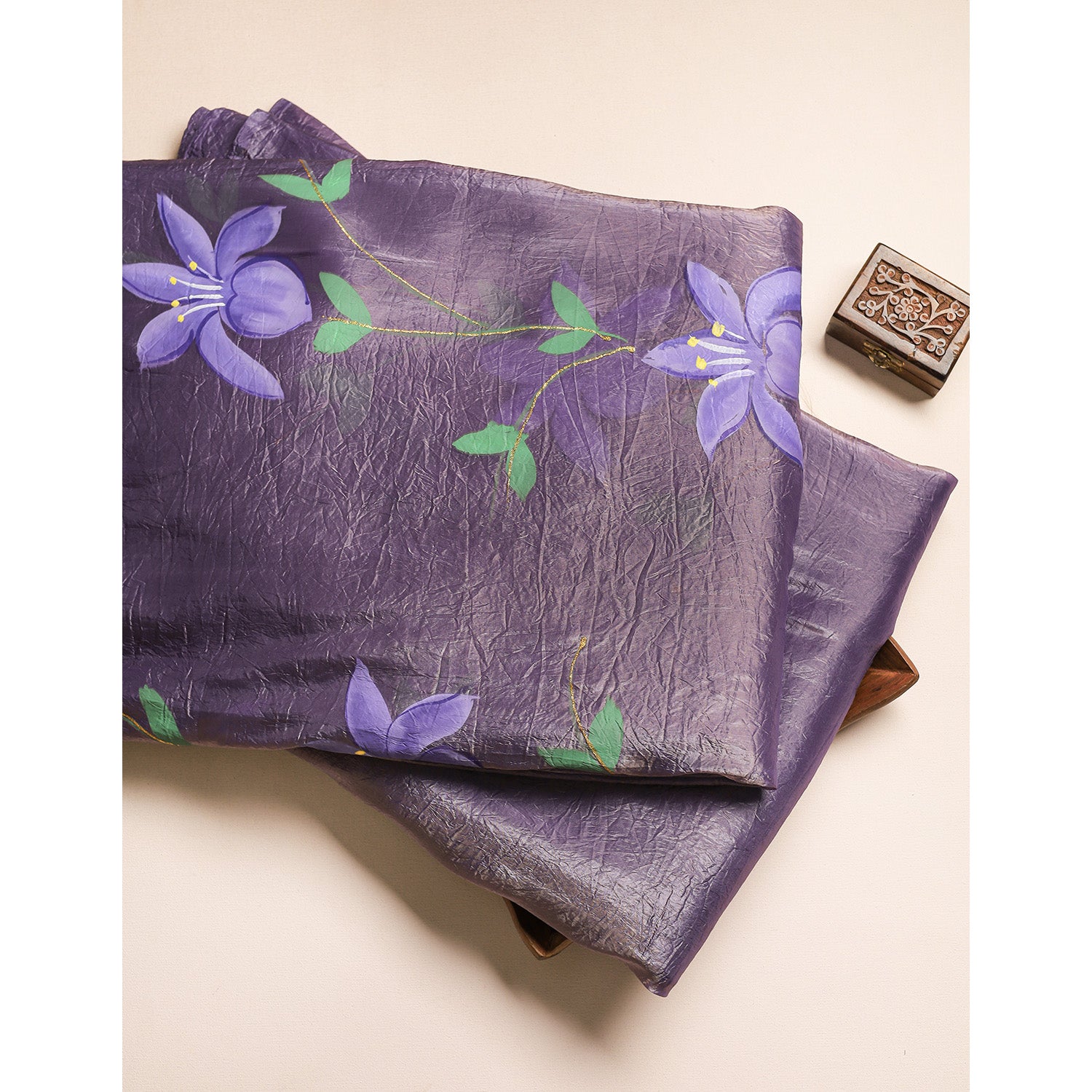 SILK BRUSH PAINTED FABRIC