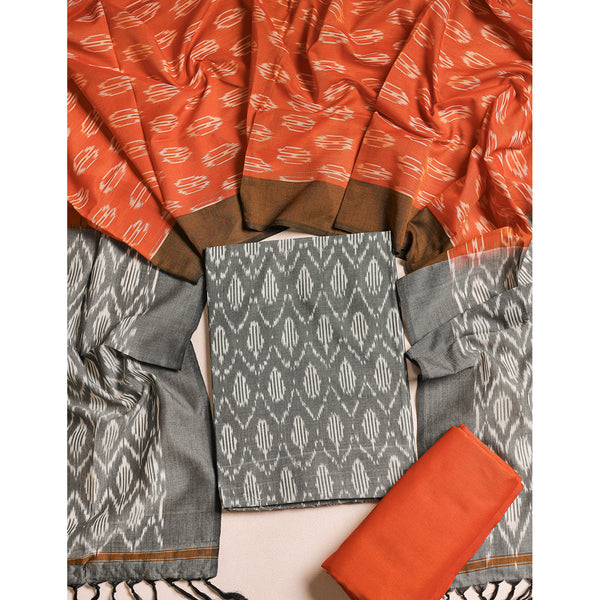 PURE COTTON MERCERIZED IKAT SUIT SET