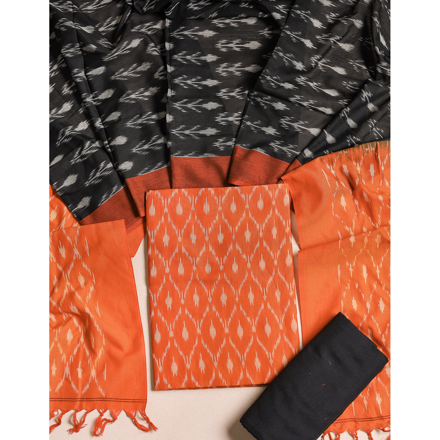 PURE COTTON MERCERIZED IKAT SUIT SET