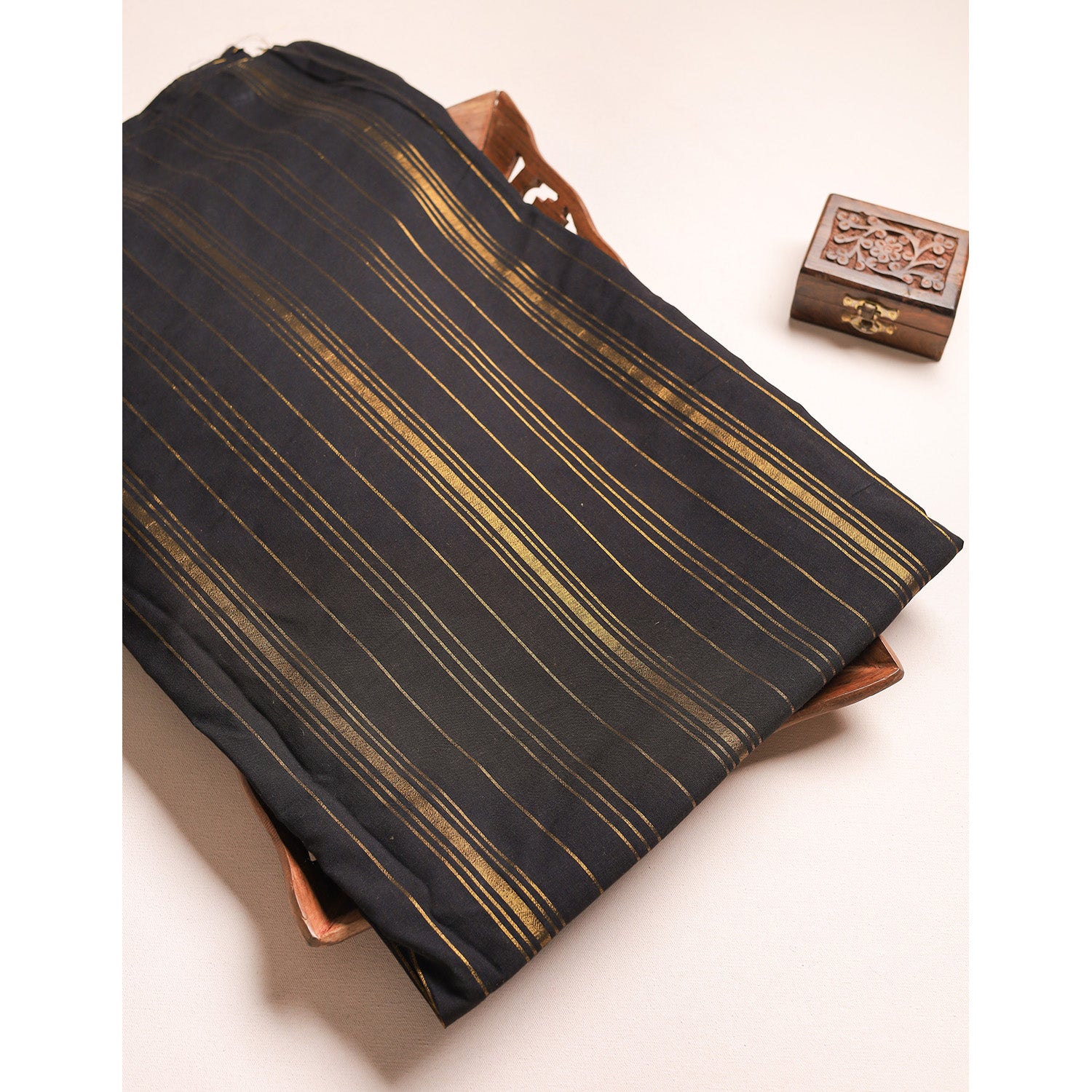 COTTON HANDLOOM LUREX FABRIC