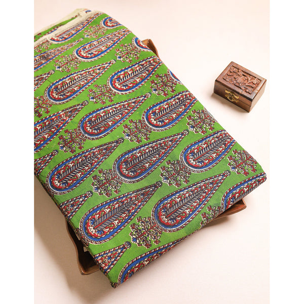 COTTON HANDBLOCK KALAMKARI PRINTED FABRIC