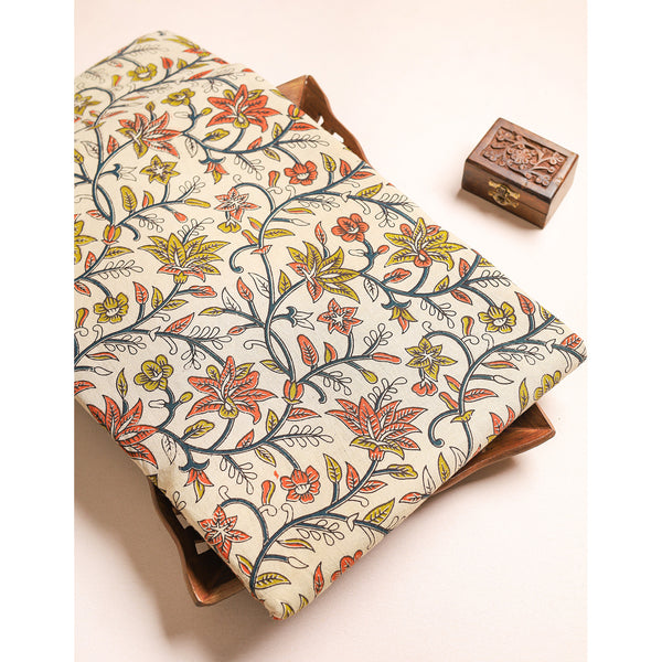 COTTON HANDBLOCK KALAMKARI PRINTED FABRIC