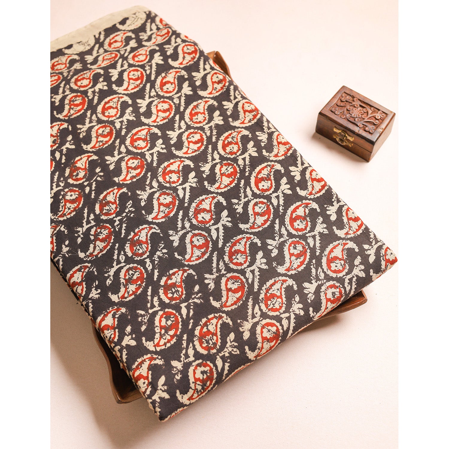 COTTON HANDBLOCK KALAMKARI PRINTED FABRIC