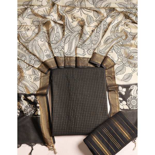 COTTON WOVEN LUREX SUIT SET